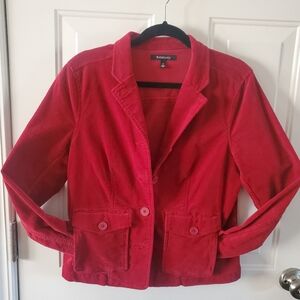 Women's Red Corduroy Jacket